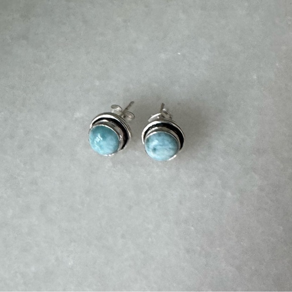 NWOT Sundance Gaea Earrings, Blue Larimar, Sterling Silver - Picture 4 of 5